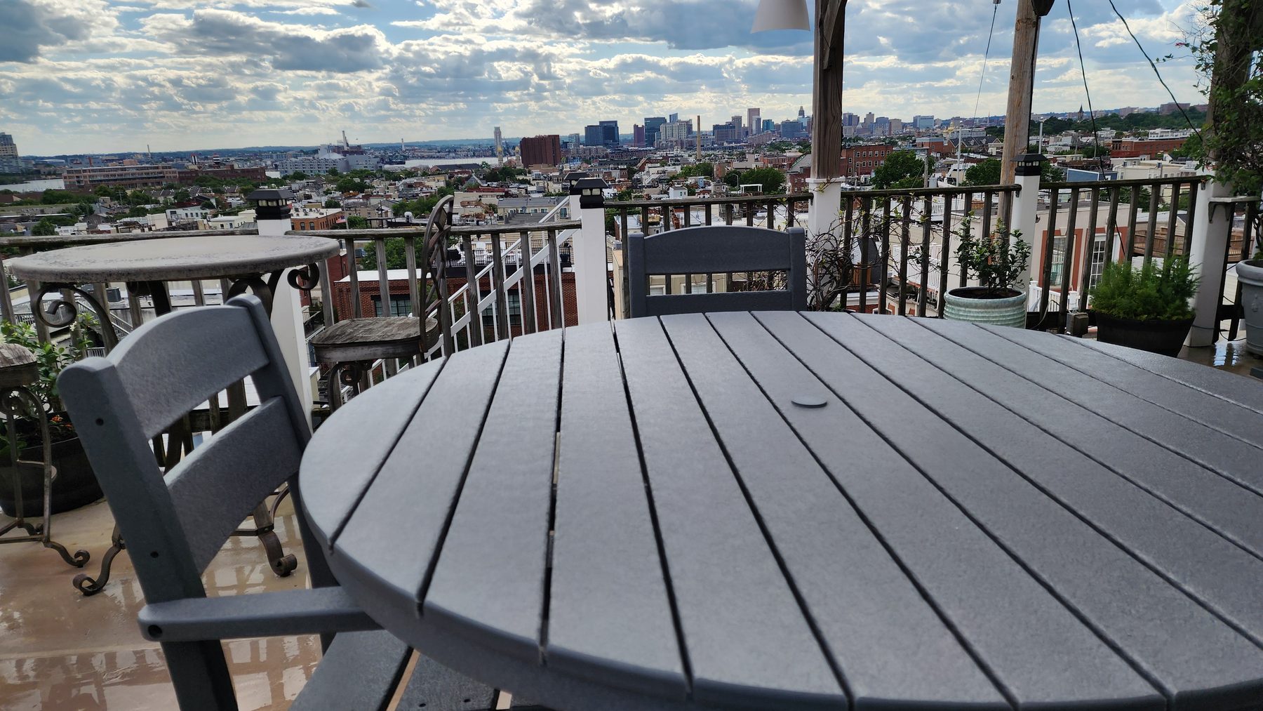 Rooftop seating