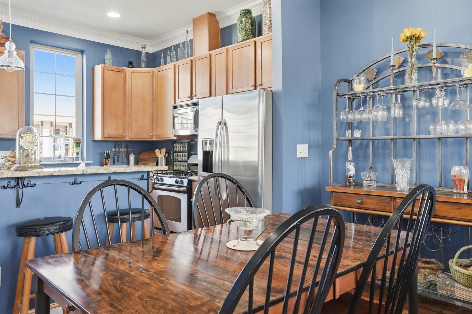 Kitchen and living area
